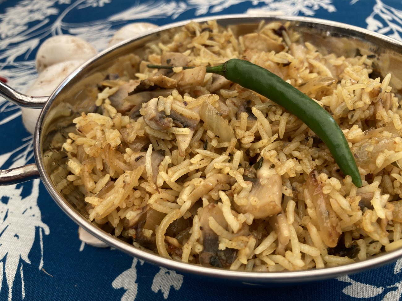 Mushroom Pilau Rice