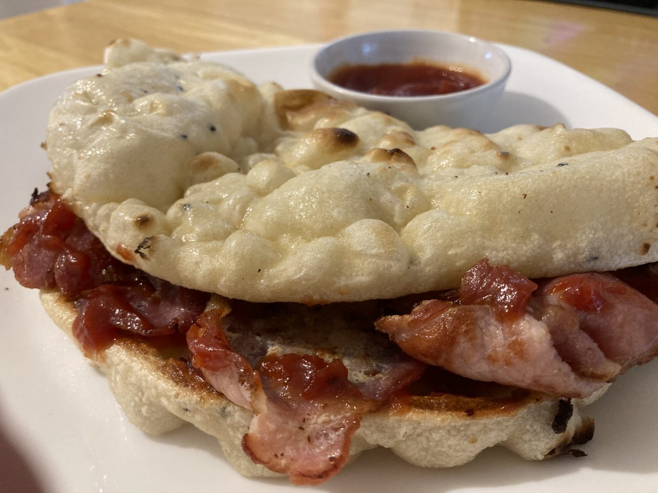 Bacon Naan with Sweet Chilli Jam